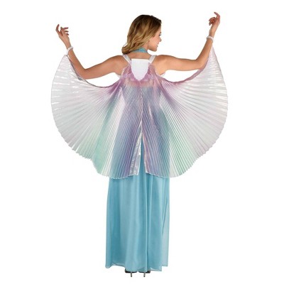 Adult Iridescent Fabric Wings Halloween Costume Wearable Accessory