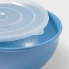 6pc (set of 3) Plastic Mixing Bowl Set with Lids - Room Essentials™ - 3 of 3