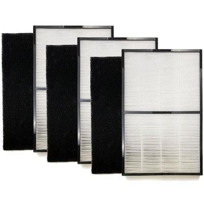 Nispira Type A2 Size True HEPA Replacement Filter For Filtrete Room Air Purifier FAP-C02-A2, FAP-C03-A2, FAP-T03-A2, Part 1150101, 3 Packs