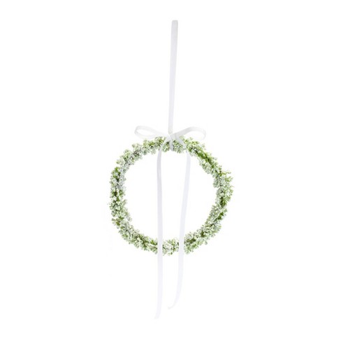 Melrose Frosted Winter Mini Leaf Wreath (Set of 6) - image 1 of 3