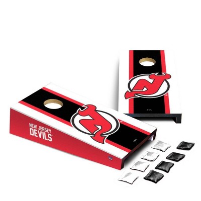 NHL New Jersey Devils Desktop Cornhole Board Set
