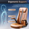 Ergonomic High Back Office Chair, Adjustable Flip-up Armrests Desk Chair with Lumbar Support and Thick Headrest - 3 of 4
