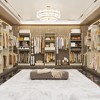 Aheaplus Freestanding Closet Organizer with 10 Hanging Rods, Wooden Closet System with Shelves - 4 of 4