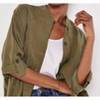 Women's Drawstring Shirt Batwing Dress - APRICOT - 3 of 4