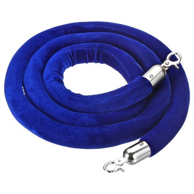 Unique Bargains Hotel Adjustable Velvet Stanchion Rope with Snap Hooks