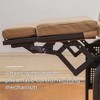 DOMETOUR Patio Recliner Chair with Cushions, Adjustable Outdoor Lounge Chair with Extendable Metal Frame for Garden/Lawn (Khaki, 1) - 4 of 4