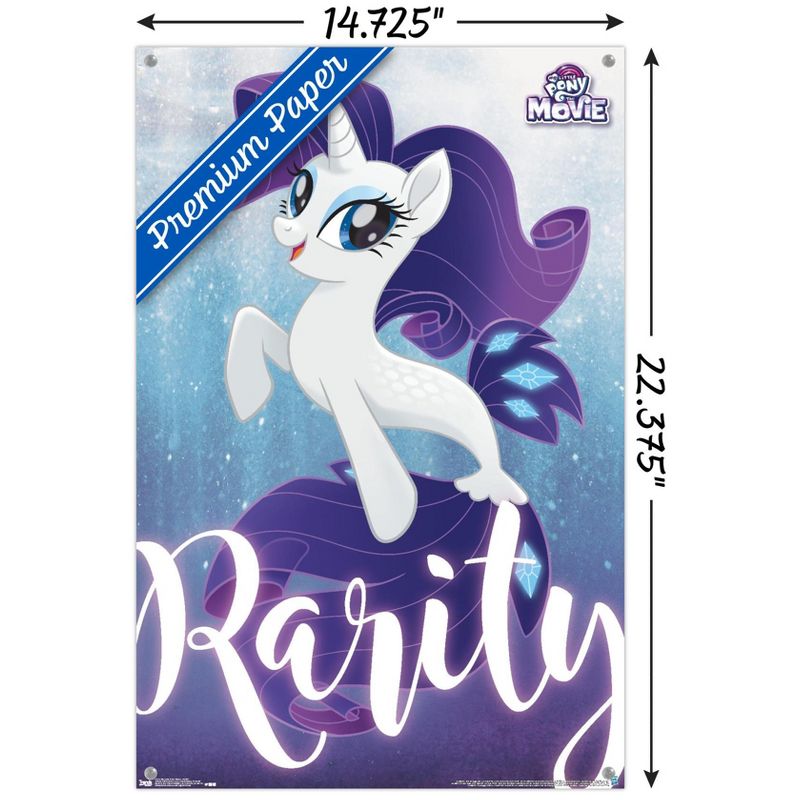 Trends International Hasbro My Little Pony Movie - Rarity Unframed Wall Poster Prints, 3 of 7