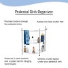 Lavish Home Pedestal Under Sink Organizer, Silver - 3 of 4