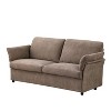 2-Seater Chenille Fabric Sofa with Thick Cushions,  Loveseat for Small Space, Living Room, Bedroom, Indoor Furniture - The Pop Home - 4 of 4
