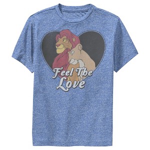 Boy's Lion King Simba and Nala Feel The Love Performance Tee - 1 of 4