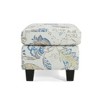 CAVINAS Plush Upholstered Ottoman Bench, Ottoman Foot Rest, Bedroom End Bench, Entryway Padded Footstool with Birch Wood Legs - 4 of 4