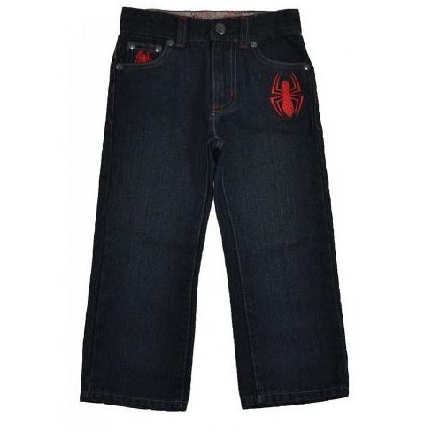 Marvel Ultimate Spider-man Toddler Boy's Premium Denim Jeans : Target