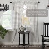 Annie Buffalo Grey Check Prairie Long Panel Set of 2 84x36x18  VHC Brands - 2 of 4