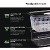 LunaLulinlk Produce Saver - 6.8 Cup/1.6L | Fridge Storage Containers for Fruits and Vegetables | Vegetable Storage with Adjustable Air Vent - 3 of 4