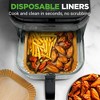 NutriChef 50-Piece Set Disposable Air Fryer Paper Liners—Oilproof Square Parchment Baking Paper for Air Fryers, Ovens, and Grilling - 2 of 4