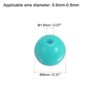 Unique Bargains Loose Craft DIY Earring Necklace Making Acrylic Round Beads 1700 Pcs - 2 of 4
