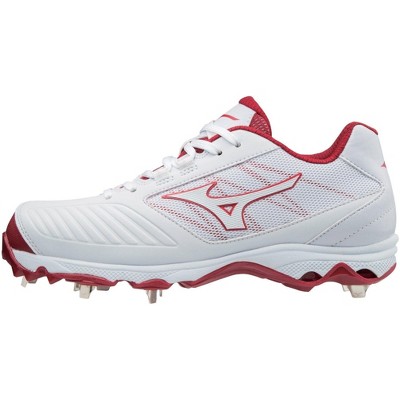 white mizuno metal cleats