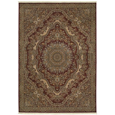 Oriental Weavers Masterpiece 8022R Red/ Gold Indoor Area Rug - 5'3" x 7'6"