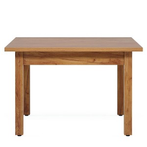 Resenkos Solid Wood Square Table, 4-Person Kitchen Dining, Sturdy Legs, Modern Home Decor, Black - 1 of 4