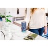 Elanze Designs 20 oz Stainless Steel On the Go Insulated Travel Tumbler With Push Top Lid, Royal Purple Zebra Print Sky Blue - 4 of 4