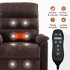 TiramisuBest Up to 350 LBS Chenille Power Lift Recliner Chair, Heavy Duty Motion Mechanism with 8-Point Vibration Massage and Lumbar Heating - 3 of 4