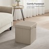 15" Ottoman with Storage, Folding Footstool, Storage Ottoman Bench, Cube Storage Chest 660 lb Load Capacity - 4 of 4