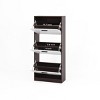 Syemin Shoe Racks Shoe Storage Cabinet with 3 White Panel Flip Drawers, Freestanding Organizer, Narrow Shoe Rack Cabinet, Beige, 21.25"*9.44"*47.2" - 4 of 4