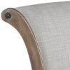 55 Downing Street Oliver 26" High Ash Gray and Oak Traditional Swivel Counter Stool - 3 of 4