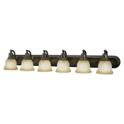 Vaxcel Lasalle 6 - Light Vanity in  Parisian Bronze
