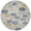 Beige Navy Blue And Gold Geometric Washable Indoor Outdoor Area Rug - 4 of 4