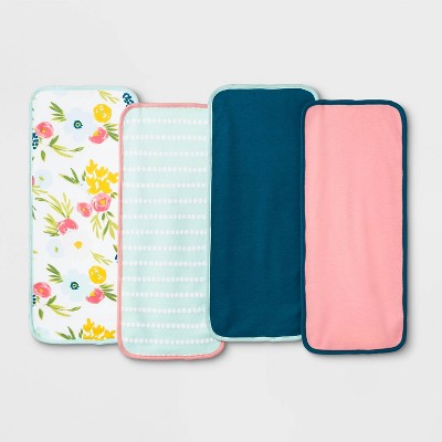 floral burp cloths