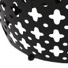 Modern Metal Outdoor End Table Large size No Assembly-Christopher Knight Home - 4 of 4