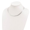 Black Bow Jewelry 6.75mm Sterling Silver Fancy Braided Herringbone Chain Necklace, 18 In - 3 of 4