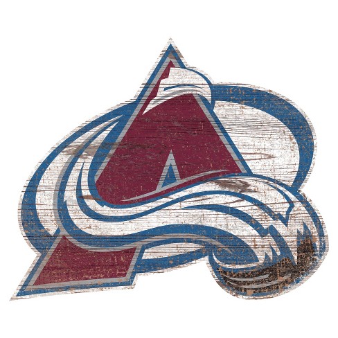 Nhl Colorado Avalanche Distressed Logo Cutout Sign : Target
