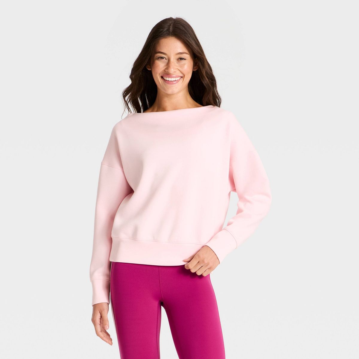 Women's Airy Sleek Boatneck Sweatshirt - All In Motion™ - thumbnail 7