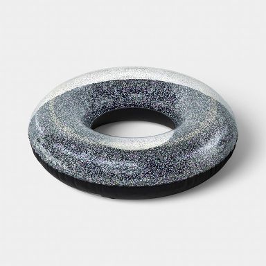 48" Glitter Pool Tube Inner Tube - Sun Squad™ Black