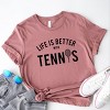 Simply Sage Market Life Is Better With Tennis Short Sleeve Tee - 3 of 4
