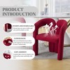 NicBex Set of 2 Modern Accent Chair,Teddy Barrel Side Chairs,Upholstered Armchair for Bedroom,Reading Room - 4 of 4