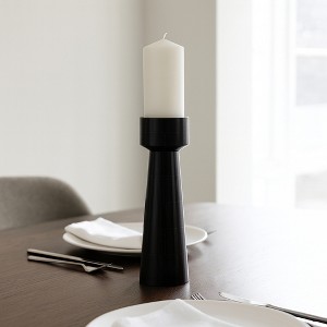 Decorative Resin Pillar Candle Holder - Perfect Candlestick Holders for Stylish Living Room Décor - Centerpieces for Tables - 1 of 4