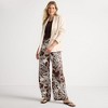 Lands' End Women's Rayon High Rise Wide Leg Pants - Set Bottom - 4 of 4