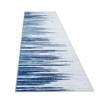 Washable Rug - 8x10 Modern Stripe Indoor Carpet, Non Slip Non Shedding Foldable Floor Cover  (Blue) - 4 of 4