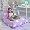 Butterfly Craze Bean Bag Chair Cover, Functional Toddler Toy Organizer, Fill with Stuffed Animals - 2 of 4
