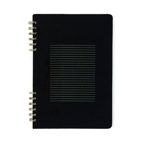 Black Notebook, 100 Lined Pages, 8x11.5 Black Paper: Black Paper Journal  - College Ruled