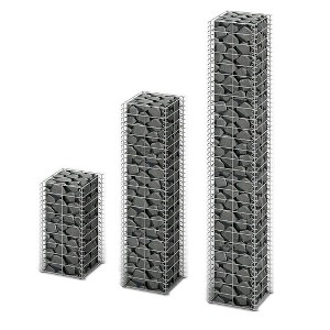 VidaXL 3 Piece Gabion Set Galvanized Wire - 1 of 4