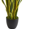26" x 8" Artificial Sansevieria Plant in Pot - Nearly Natural - image 3 of 3