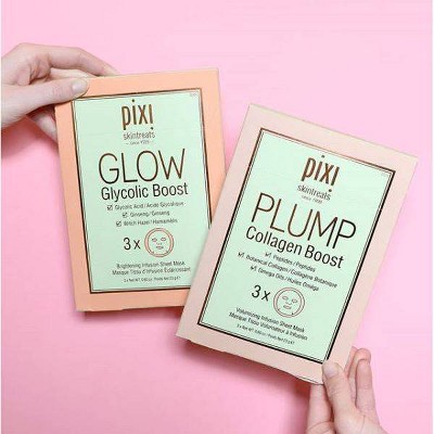 Pixi by Petra VOLUME Collagen Boost Volumizing Face Sheet Mask - 3ct - 0.8oz