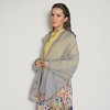 Anna-Kaci Women's Lightweight Sheer Scarf with Metallic Shimmer Hem and Soft Flowing Drape - 4 of 4