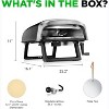 NutriChef 360° Portable Pizza Oven with Rotating Stone (NCPIZRT44.5) - Black - 2 of 4