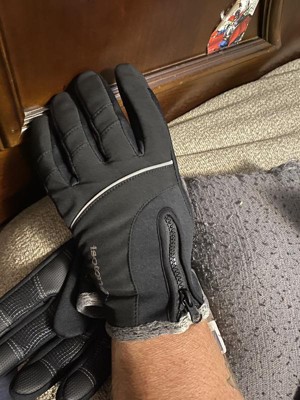 Isotoner Men's Neoprene Gloves - Black : Target