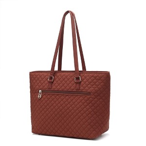 MKF Collection Hallie Solid Quilted Cotton Women’s Tote Bag by Mia K - 1 of 4